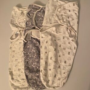 Three swaddle wraps